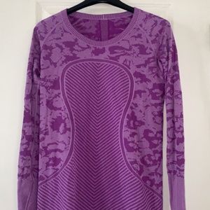 Lululemon Purple Swiftly Activewear Top